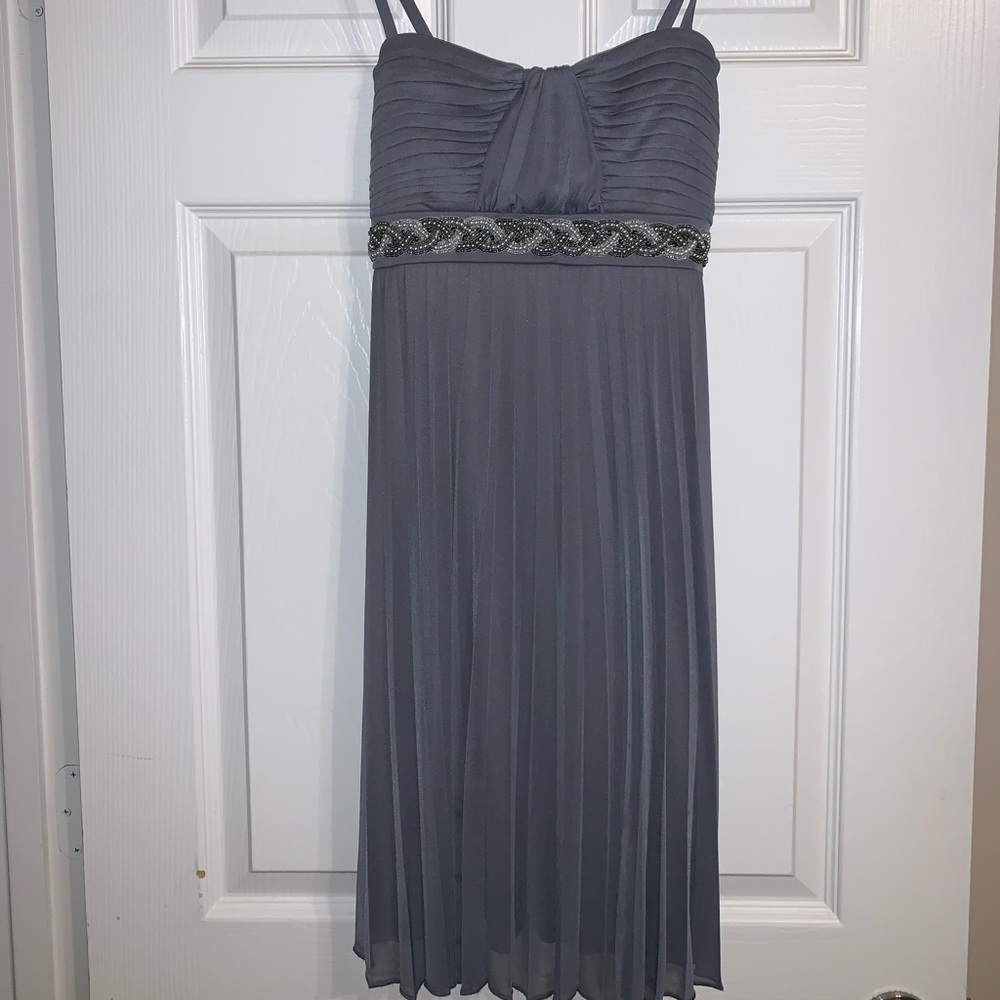 David’s Bridal pleated dress